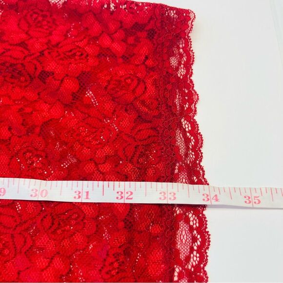 Torrid Simply All Over Lace Romper Sexy Womens Plus Size 2 2X Jester Red NEW - Picture 11 of 13